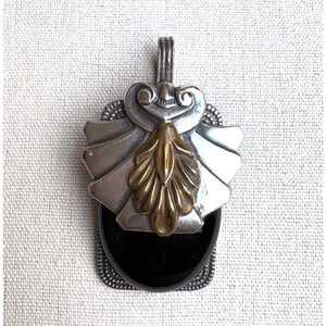 Vintage Sonja Lea Eccles Spoon Pendant Statement Piece Original Art